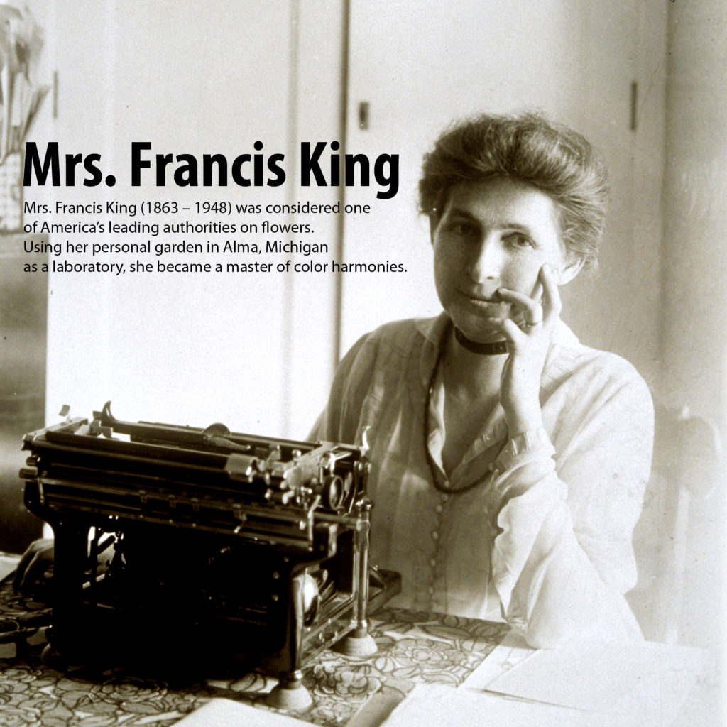 famous Michigan gardener Mrs. Francis King